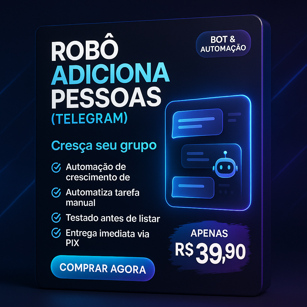 Robô Adiciona Pessoas (Telegram)