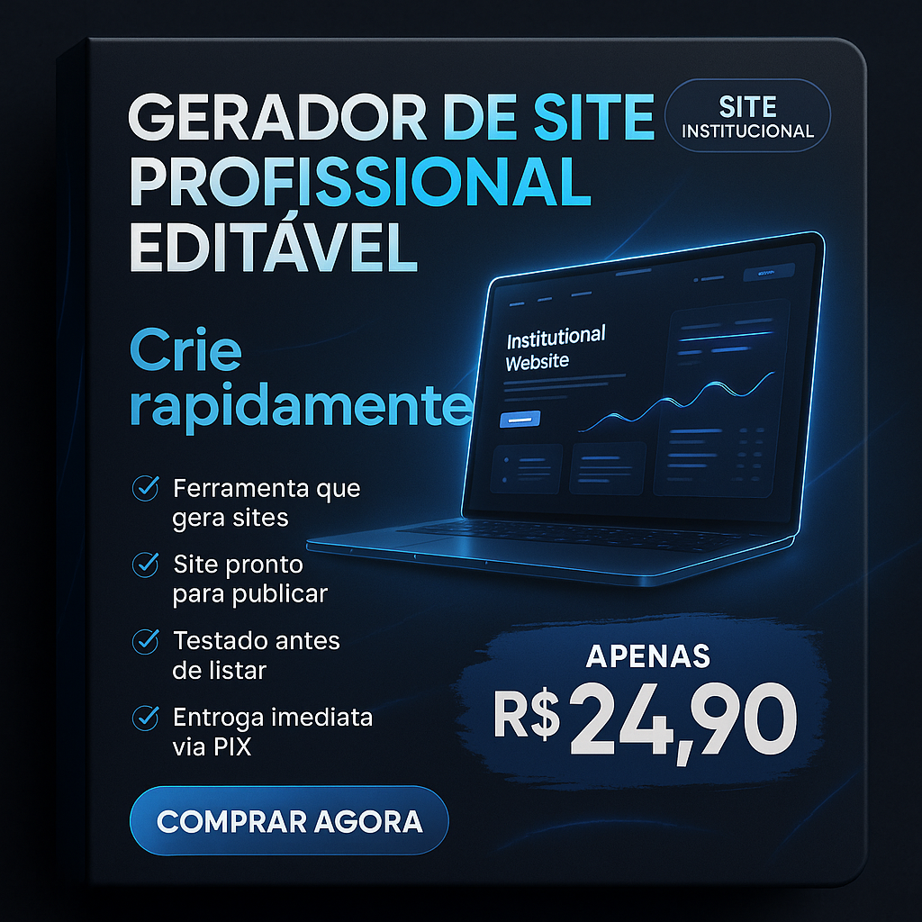 Gerador de Site Profissional Editável